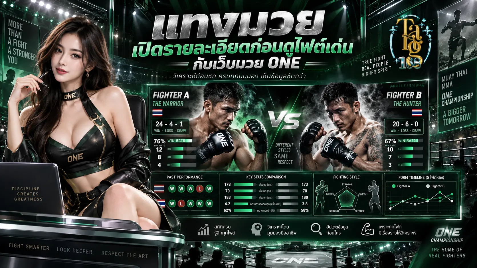 แทงมวย tang168 เปิดรายละเอียดก่อนดูไฟต์เด่นกับเว็บมวย ONE